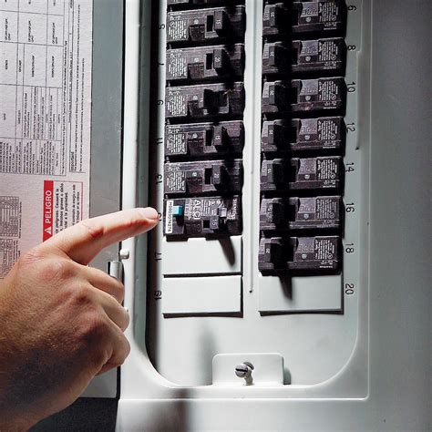 red light on electric circuit breaker